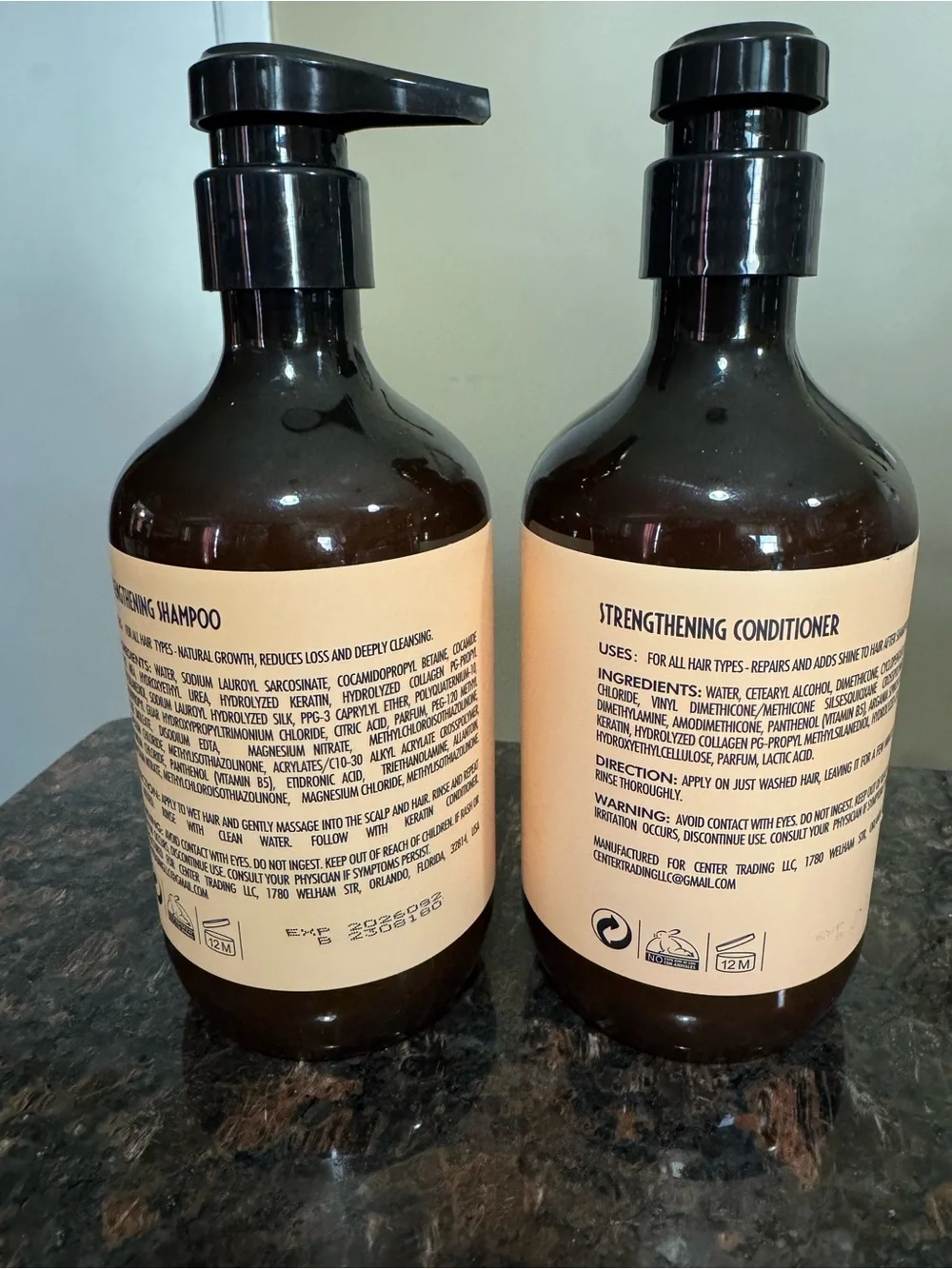 Keratin Strengthening Shampoo & Conditioner set